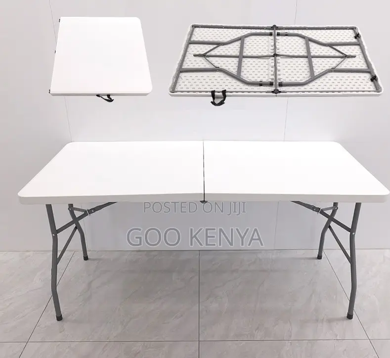 Home Table; Elegant Modern Plastic Designer Lightweight Folding Table