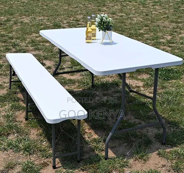 Home Table; Elegant Modern Plastic Designer Lightweight Folding Table
