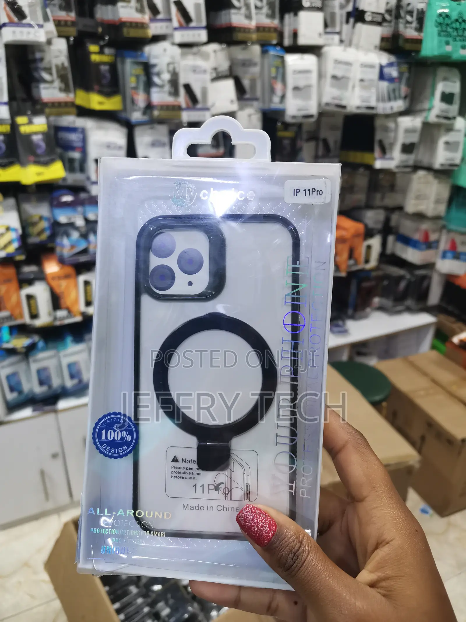 Duedue iPhone 11 Pro Magnetic Clear Case With Invisible Stand