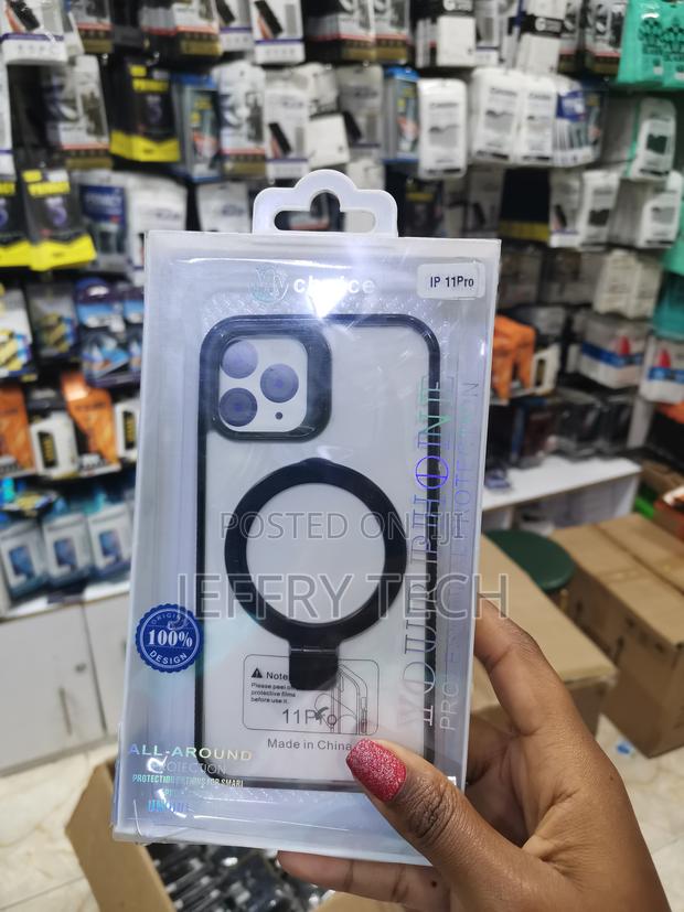 Duedue iPhone 11 Pro Magnetic Clear Case With Invisible Stand - thumbnail 2