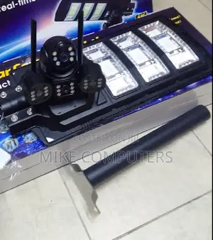 Street Light With Hd PTZ 4g Triple Lens Camera and Motion Alerts
