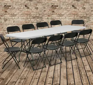 Home Table; Portable Plastic Table – Lightweight Durable for Outdoor