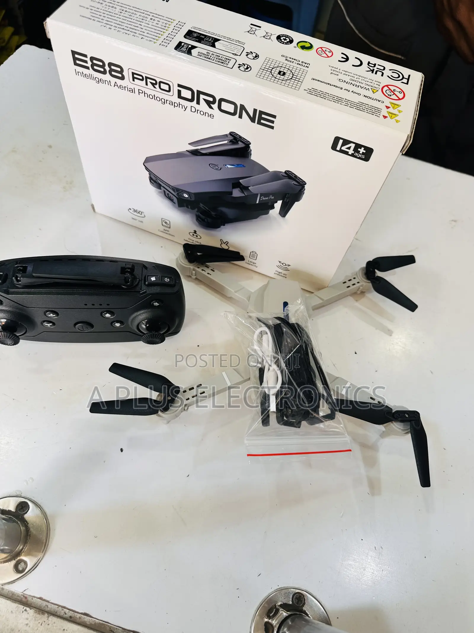 Rechargeable E88/E99 Toy Drone – Safe Easy for Children