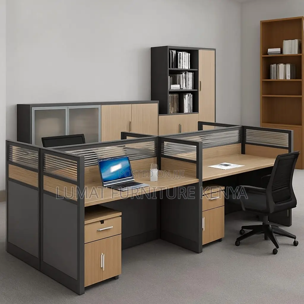 Four-Seater Cluster Modular Desk,