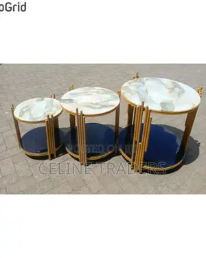 3 in 1 Executive Pure Marble Table
