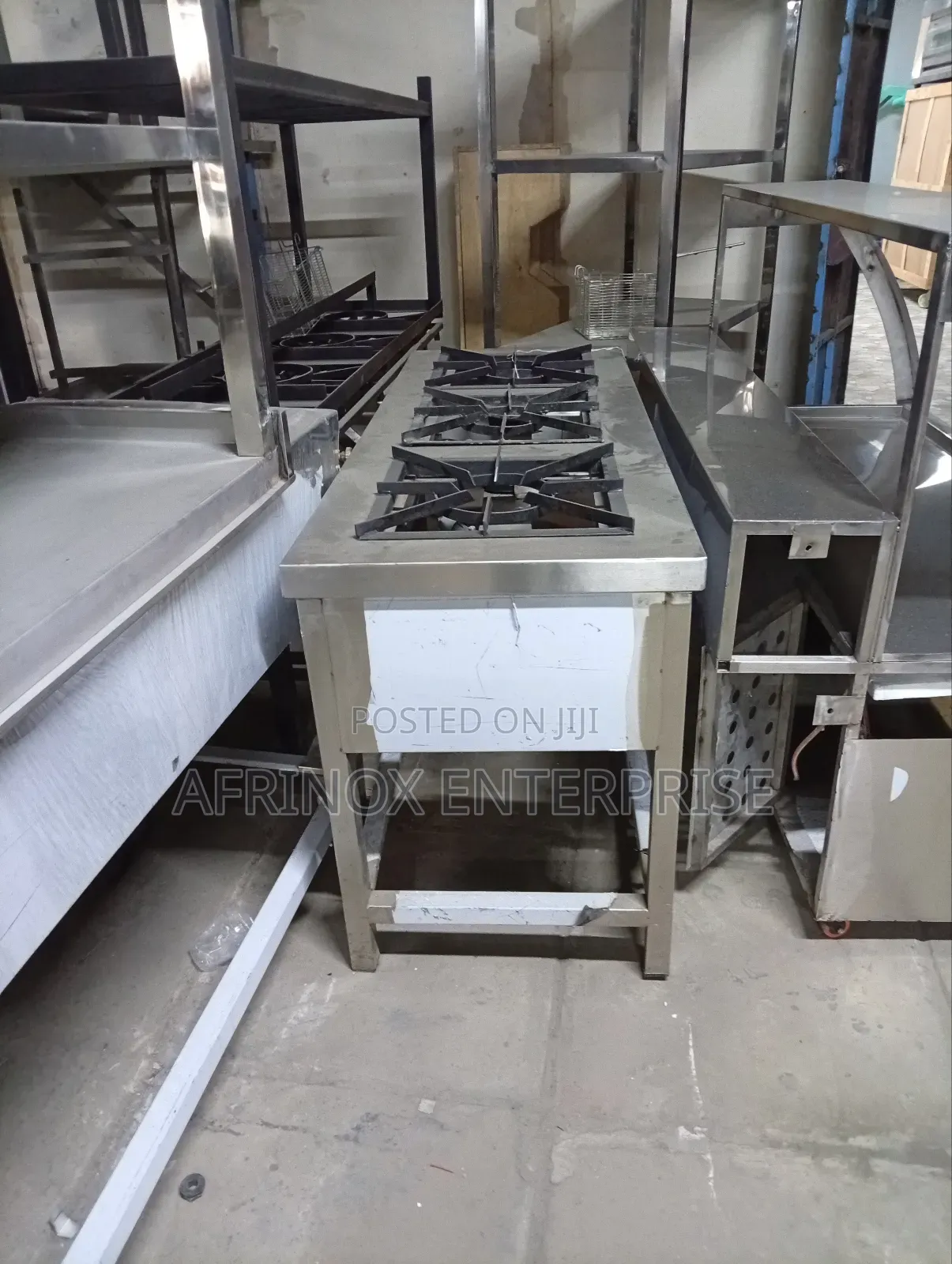 Three Burner Cooker Stainless Steel Material