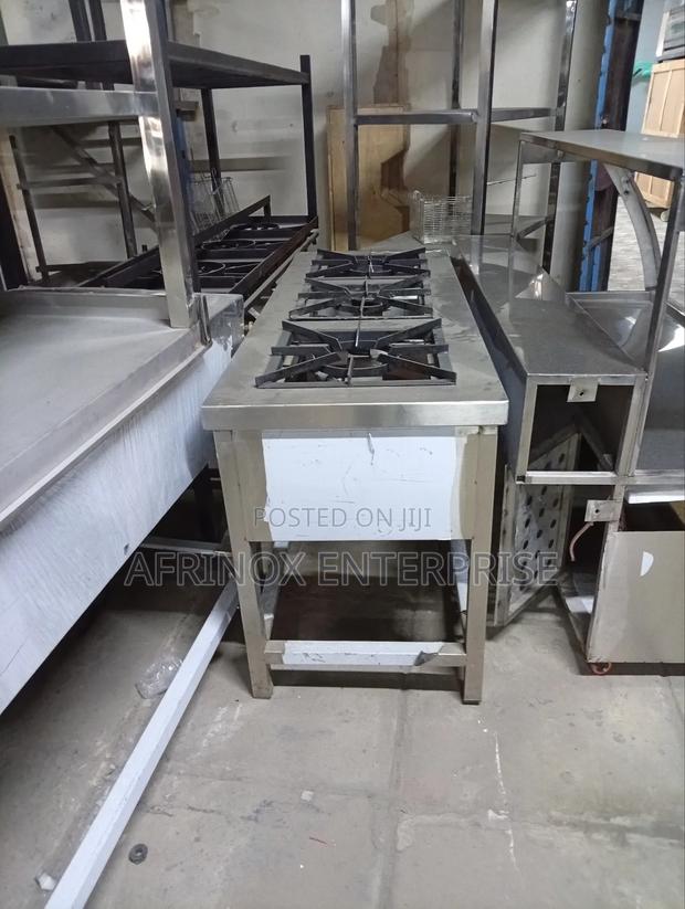 Three Burner Cooker Stainless Steel Material - main view