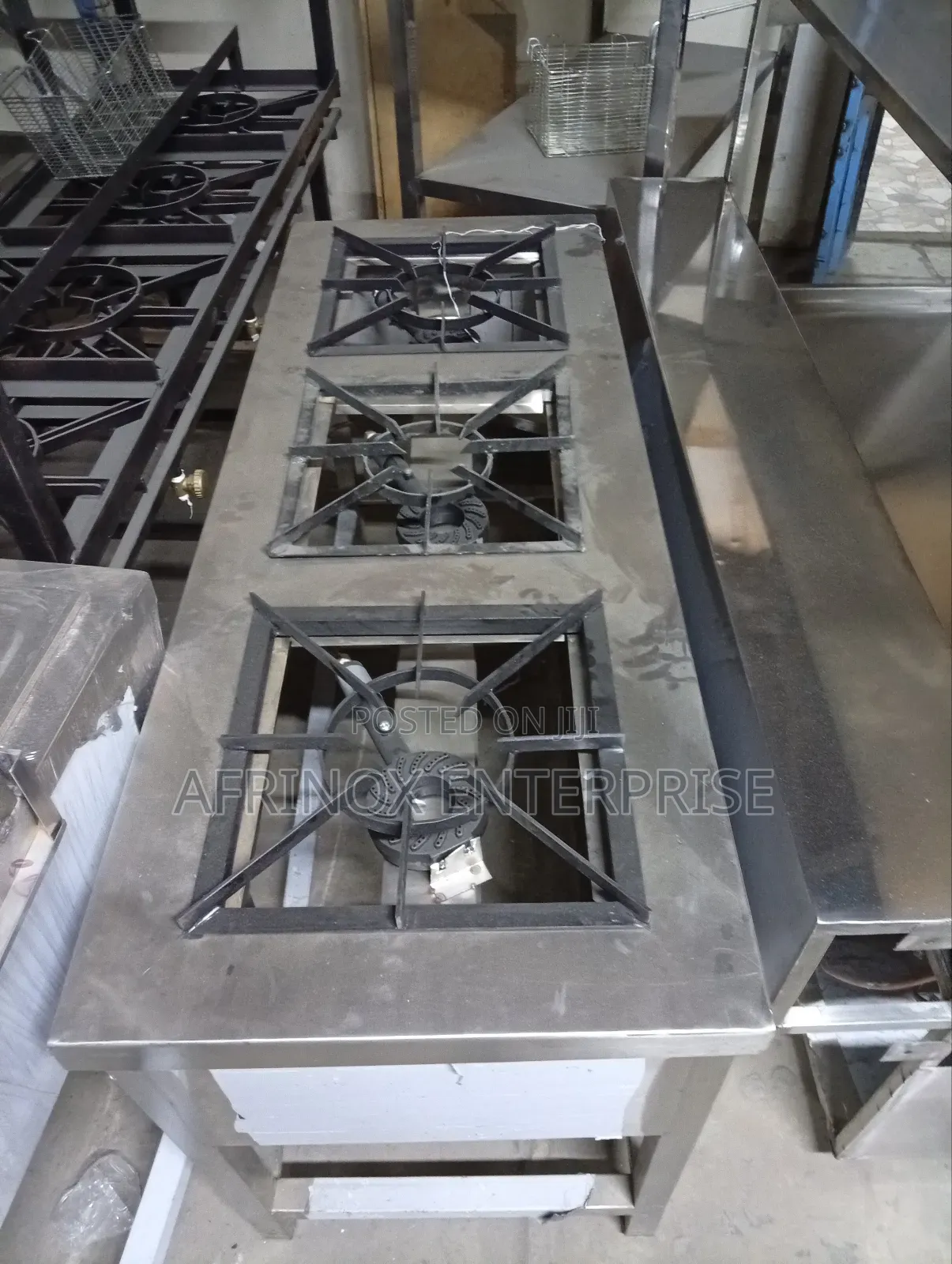High Pressure Cooker, Stainless Steel Made. Three Burner Cooker