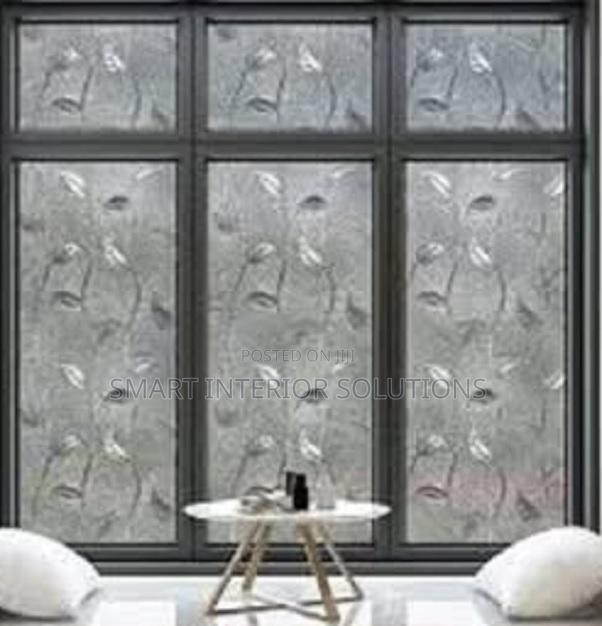Flowered Frosted Window Film