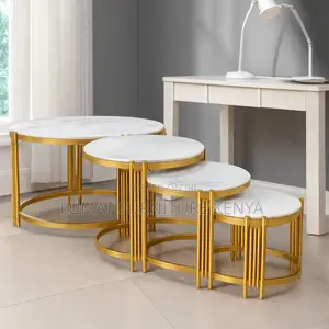 Premium Wooden 4-Piece Coffee Table Sets