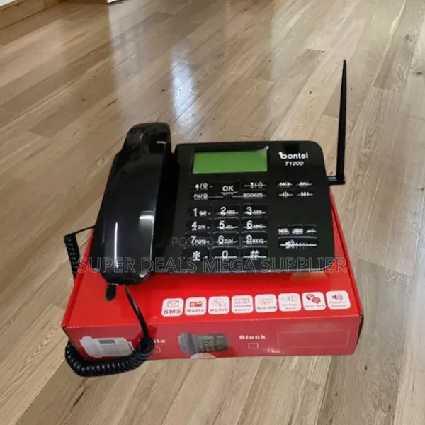 Bontel T1000 Dual Sim GSM Wireless Landline Desk Phone With Antenna