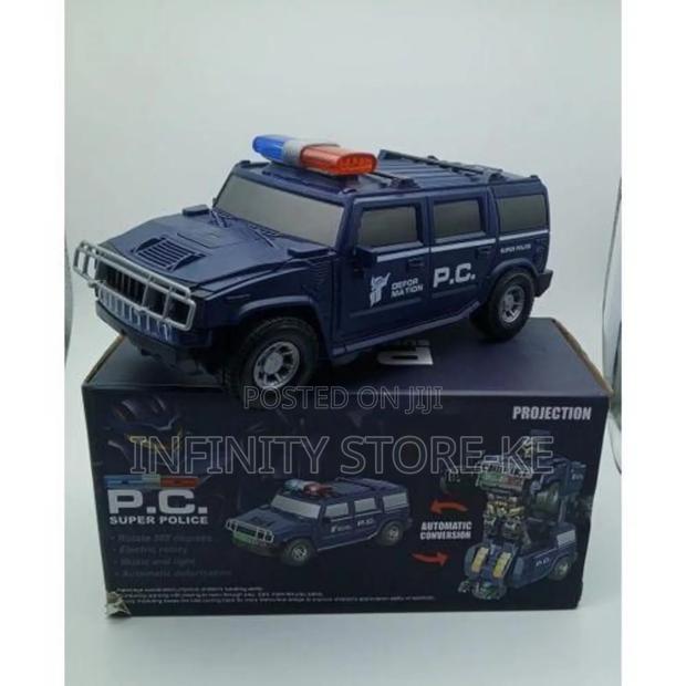 Kids Pc Transformable Super Police Car