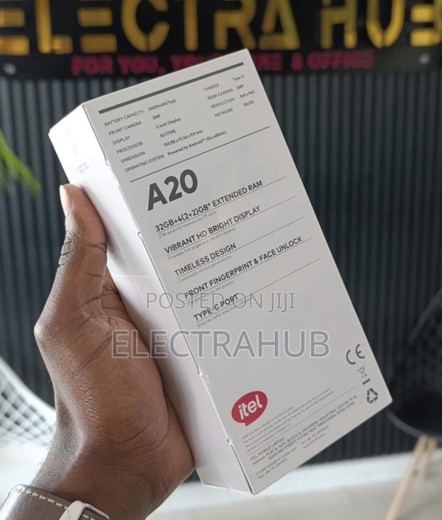 New Itel A20 16 GB White - thumbnail 2