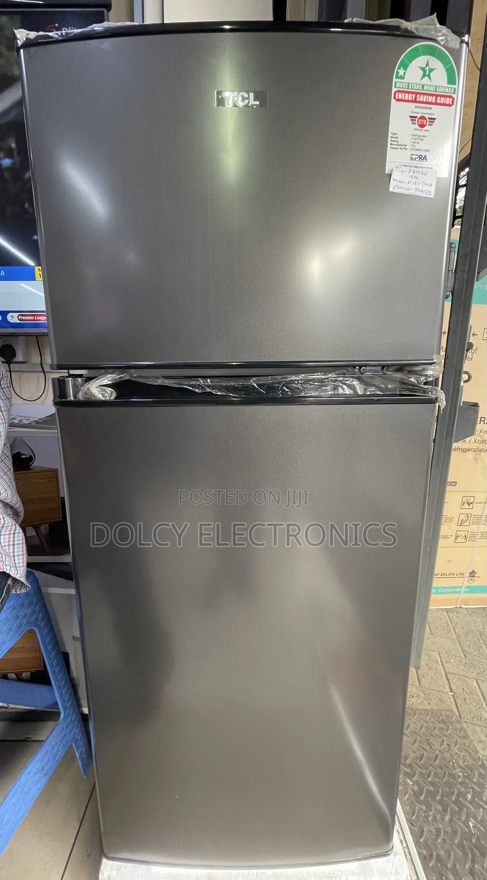 TCL F163tmg 163l Double Door Fridge