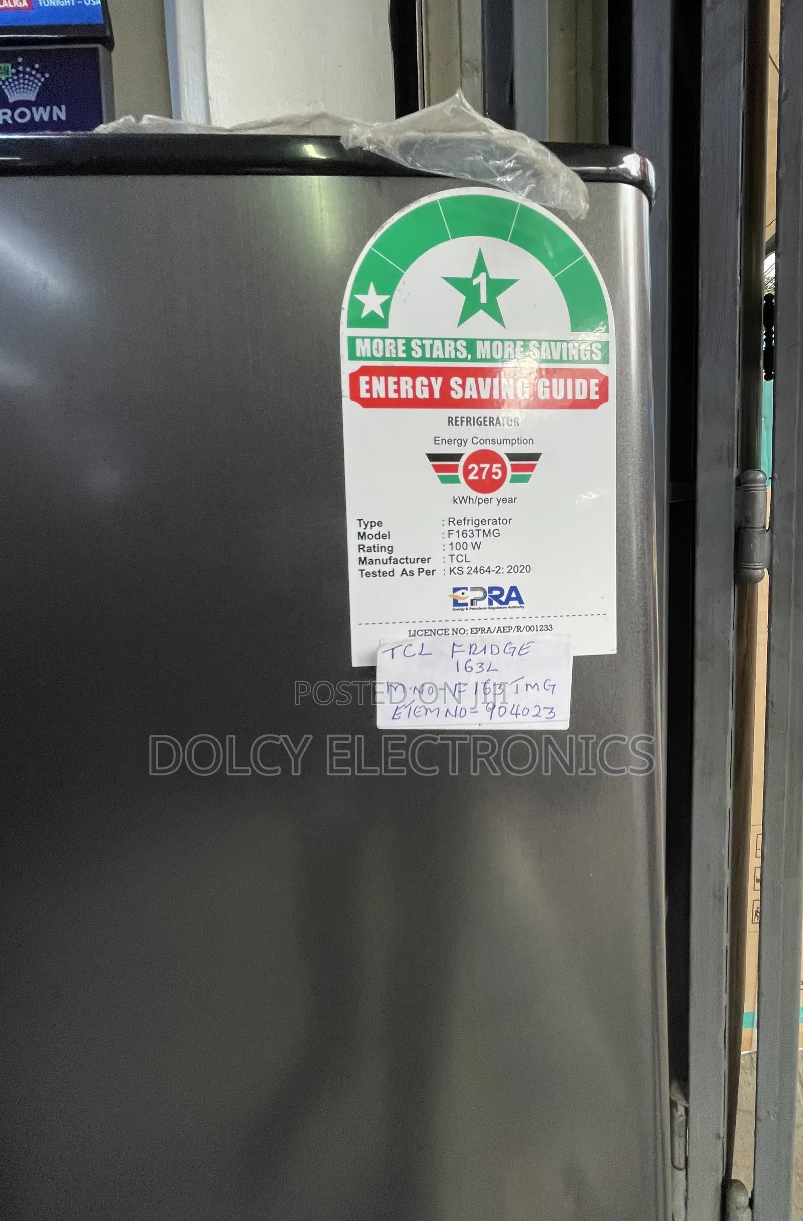 TCL F163tmg 163l Double Door Fridge