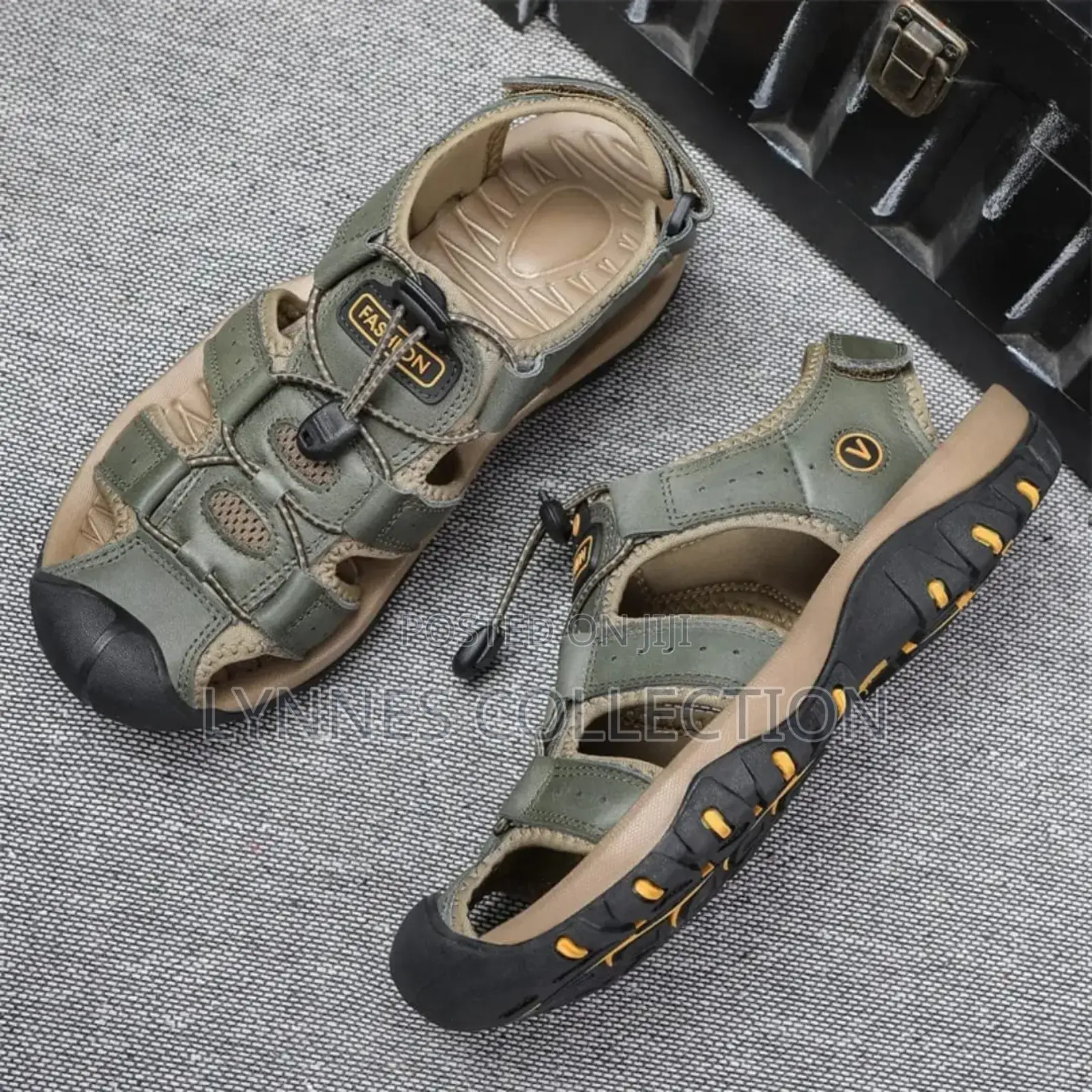 Men Quality Leather Open Shoes