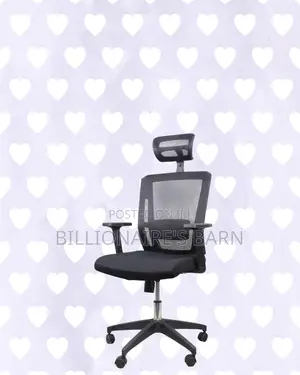 Mesh Work Chair With Lumbar Support | Smooth Swivel Easy Movement