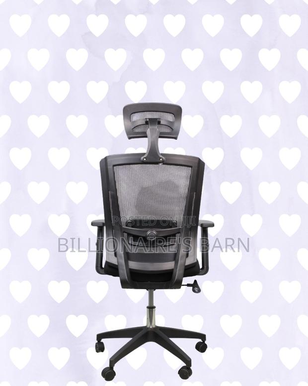 Mesh Work Chair With Lumbar Support | Smooth Swivel Easy Movement - thumbnail 4