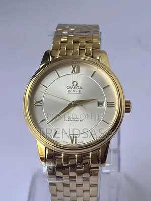Omega Deville Yellow Gold Metallic Gents Watch