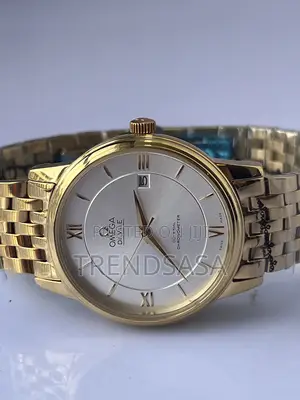Omega Deville Yellow Gold Metallic Gents Watch