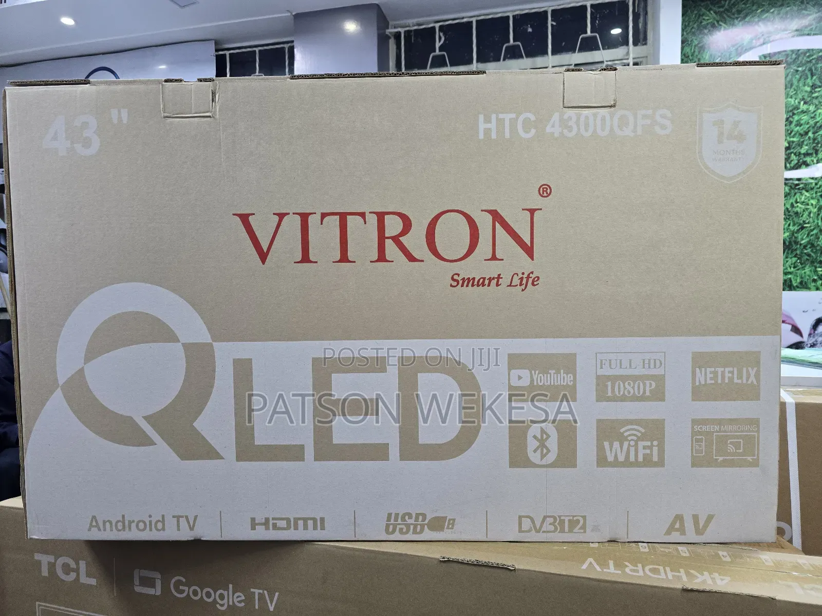 Vitron 43 Inch Qled Smart Tv 4300qfs Full Hd