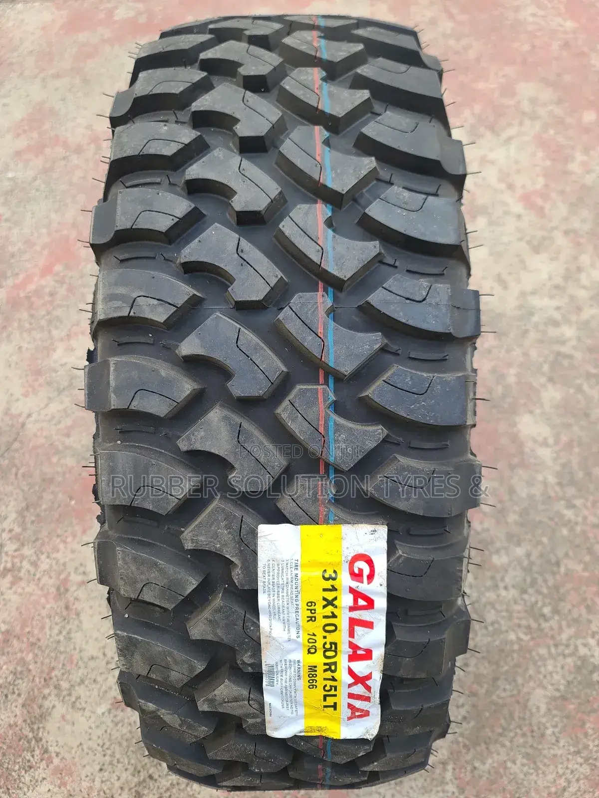 31x10.50 R15 Galaxia Tyres M/T Mud-Terrain 6pr