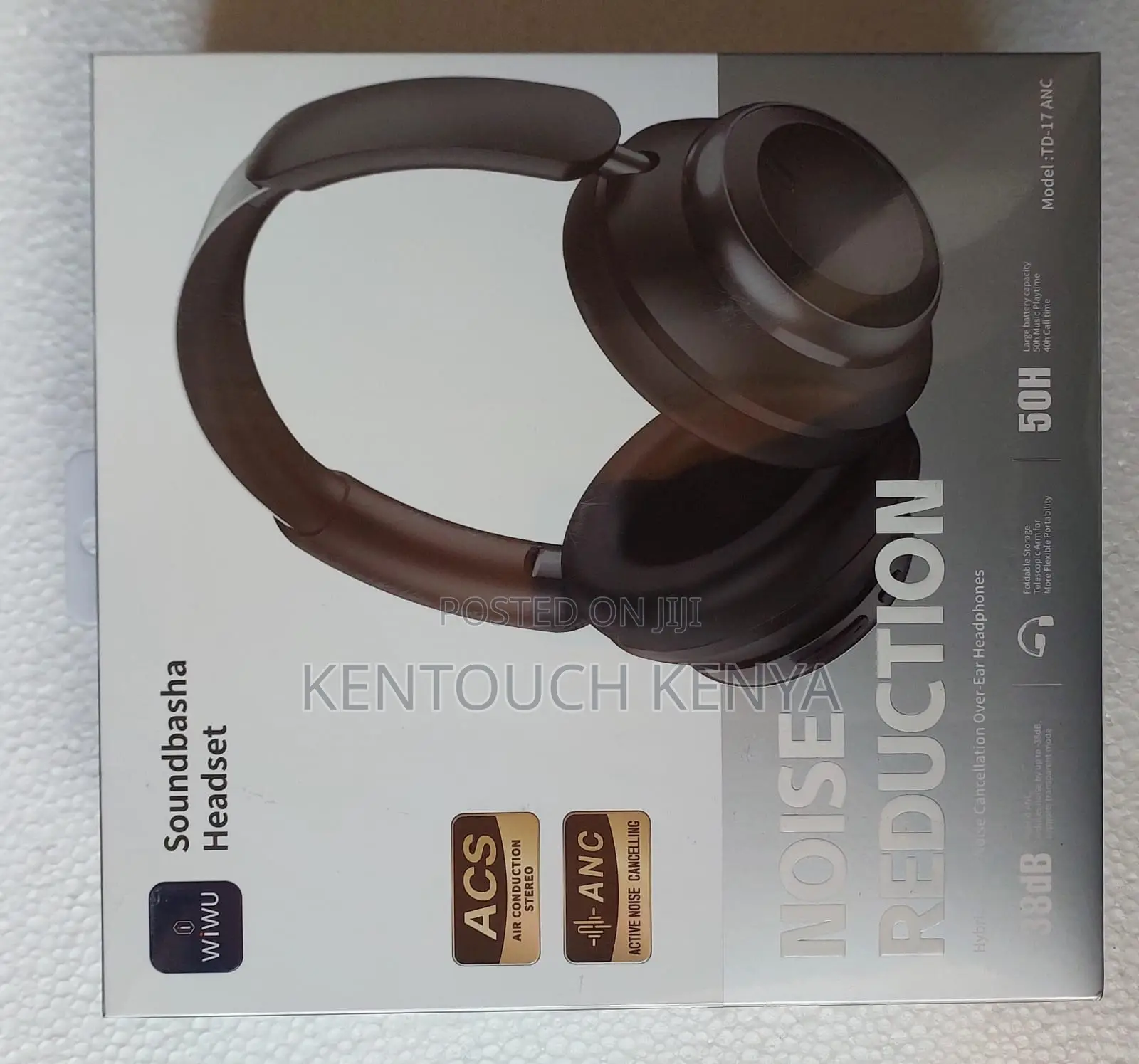 Wiwu Soundbasha Wireless Bluetooth Headphones Anc Pure Bass 50h Anc