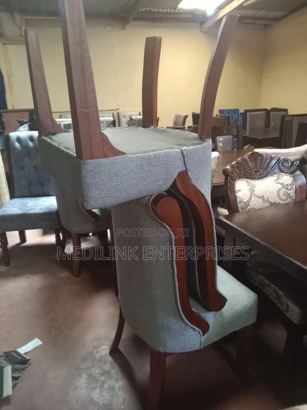 Wood Framed Upholstered Dinner Chairs
