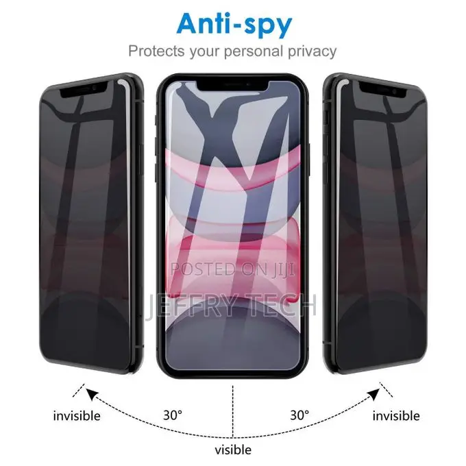 iPhone 11, 11 Pro, 11 Pro Max Privacy Screen Protector Anti-Spy Temper