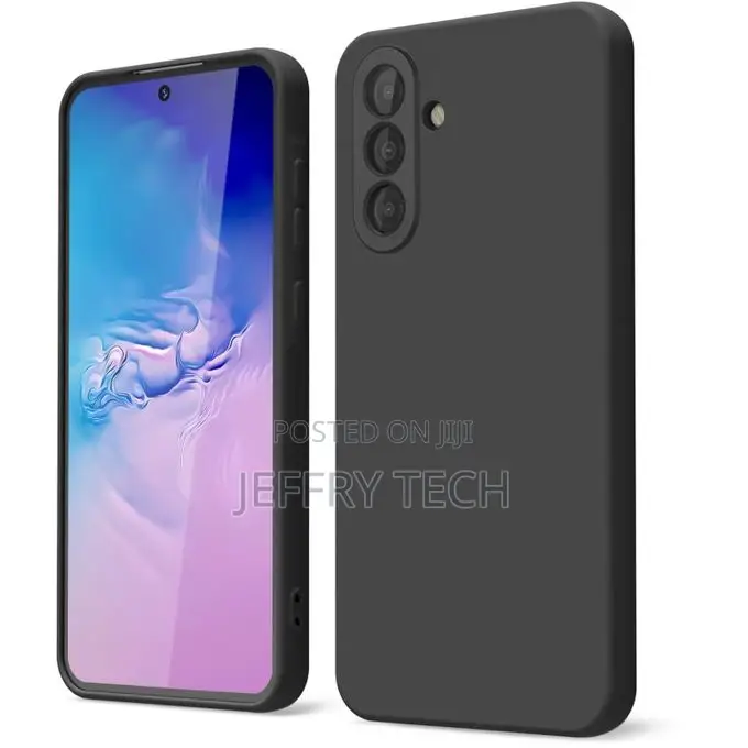 Samsung Galaxy A56 Silicone Protective Phone Case- Black