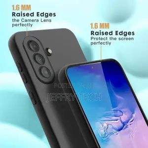 Samsung Galaxy A56 Silicone Protective Phone Case- Black