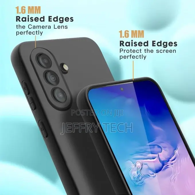 Samsung Galaxy A56 Silicone Protective Phone Case- Black