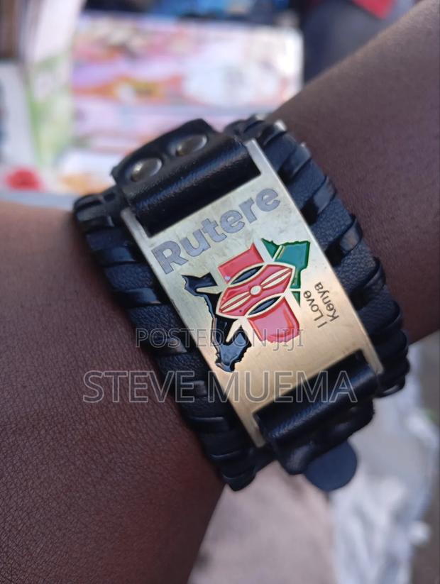 Kenyan Flag Leather Bracelet. - thumbnail 6