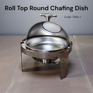 Roll Top Chafing Dishes / 6l Round Roll Top Chaffing Dishes