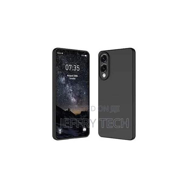 Liquid Silicone Case for Samsung S25 Edge 5g: Black - main view
