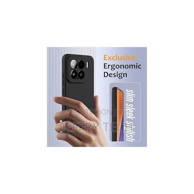 Liquid Black Pouch for Xiaomi 15 - Flexible Silicone Protective Cover - thumbnail 3