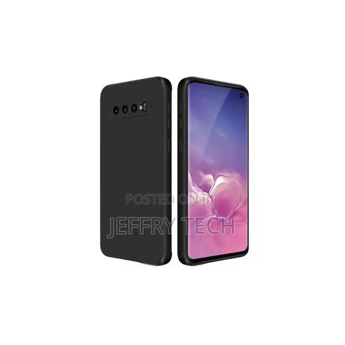 Liquid Silicone Case for Samsung S10+ / Samsung S10 Plus: Black