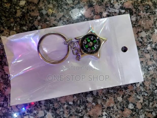 Metal Compass Key Chain - main view