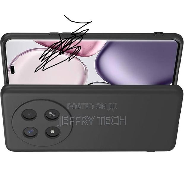 Liquid Black Pouch for Honor X9c - Flexible Tpu Scone Protective Case - thumbnail 3