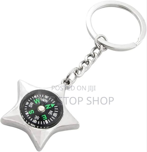 Fashion Portable Hiking Key Compass Chain
