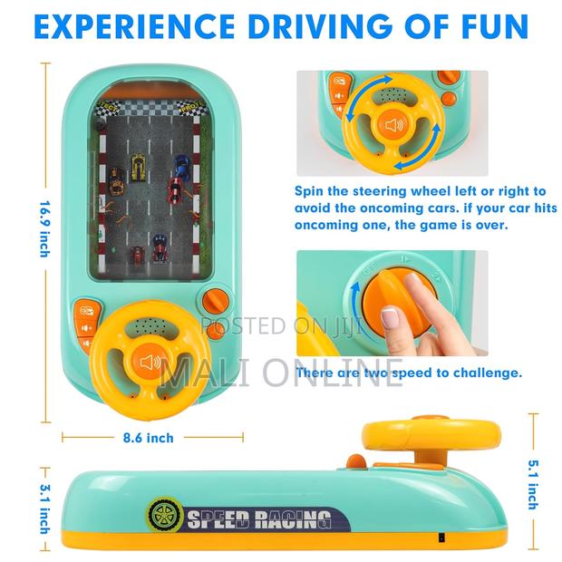 Musical Steering Wheel Toy for Kids 3+ Interactive Driving Simulator - thumbnail 5
