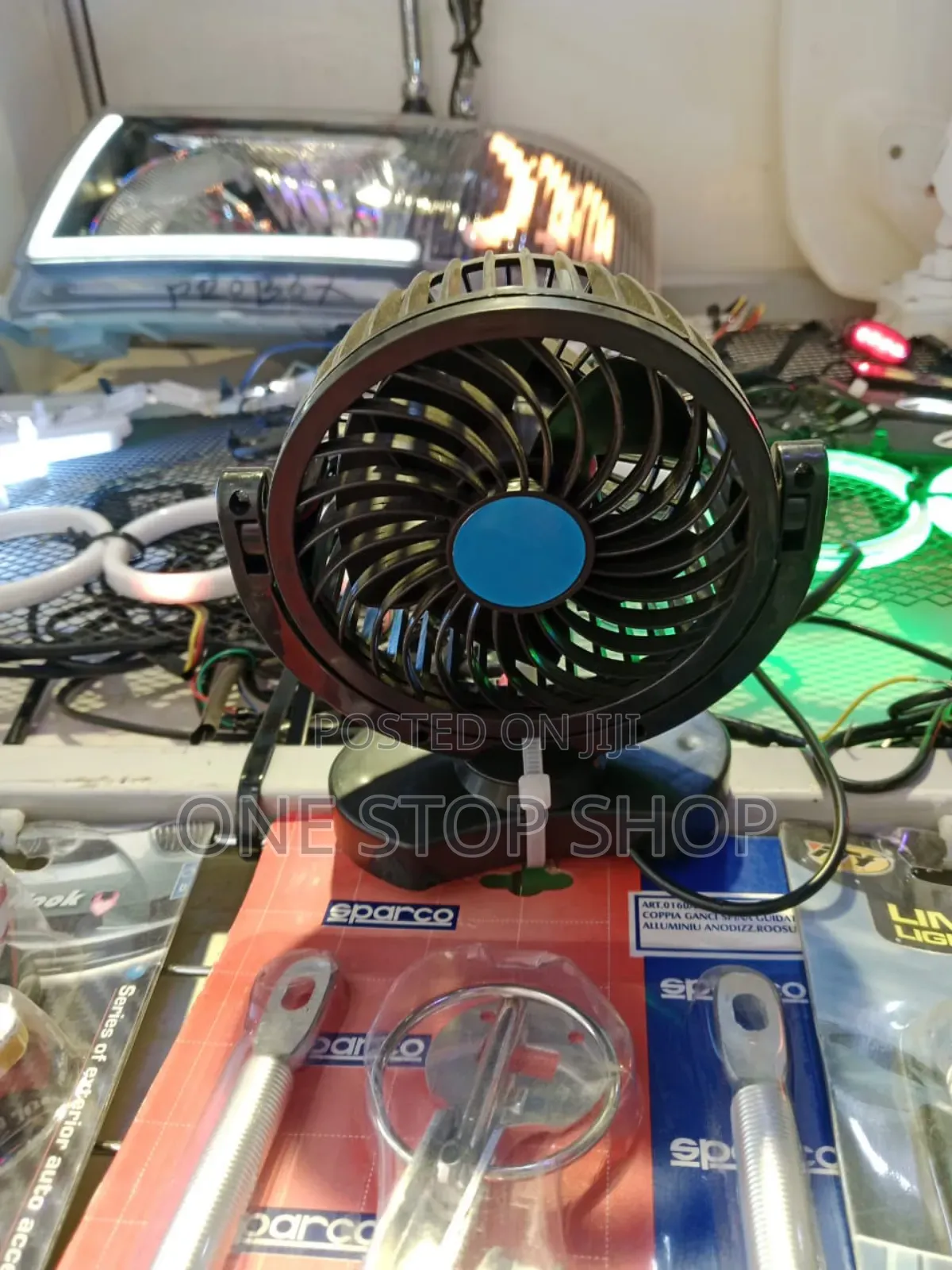 Single Head Car Fan 12v