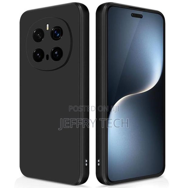 Liquid Silicone Case for Honor Magic 7 Pro 5g: Black - main view