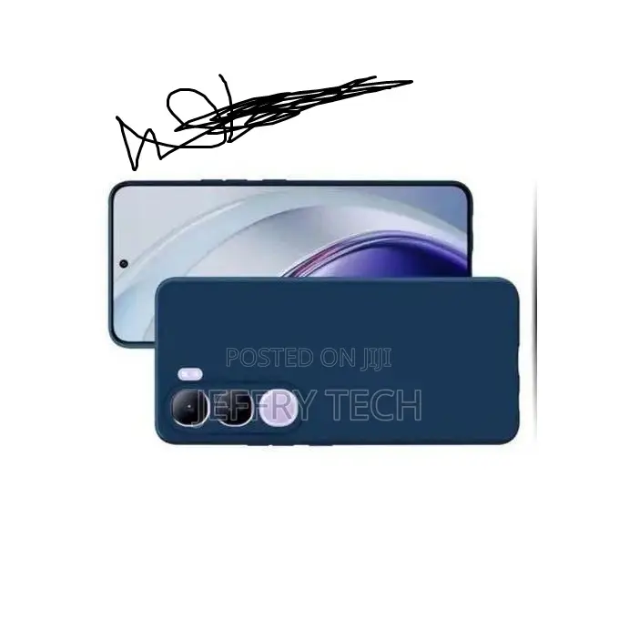Liquid Silicone Case for Vivo Y19s 4g: Blue