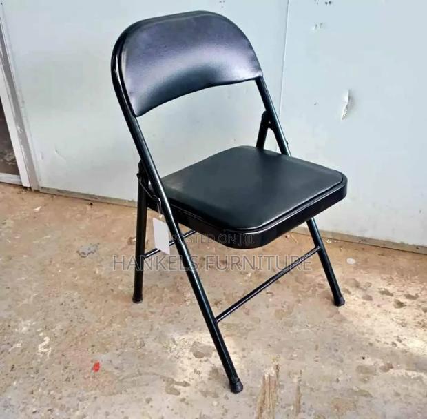 Clark Metal Folding Chair (Black) - main view