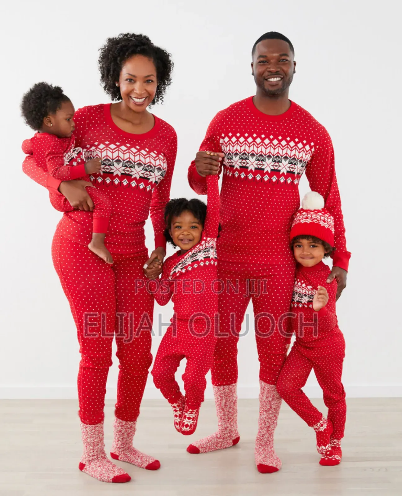 Red Family Matching Christmas Pajama Sets*