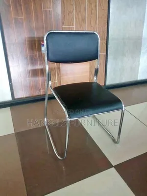 Chrome Visitor Office Chair – Sleek, Modern Seating for Guest