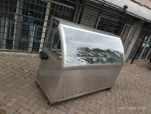 Stainless Steel Commercial Restaurant 5-Inserts Food Warmer