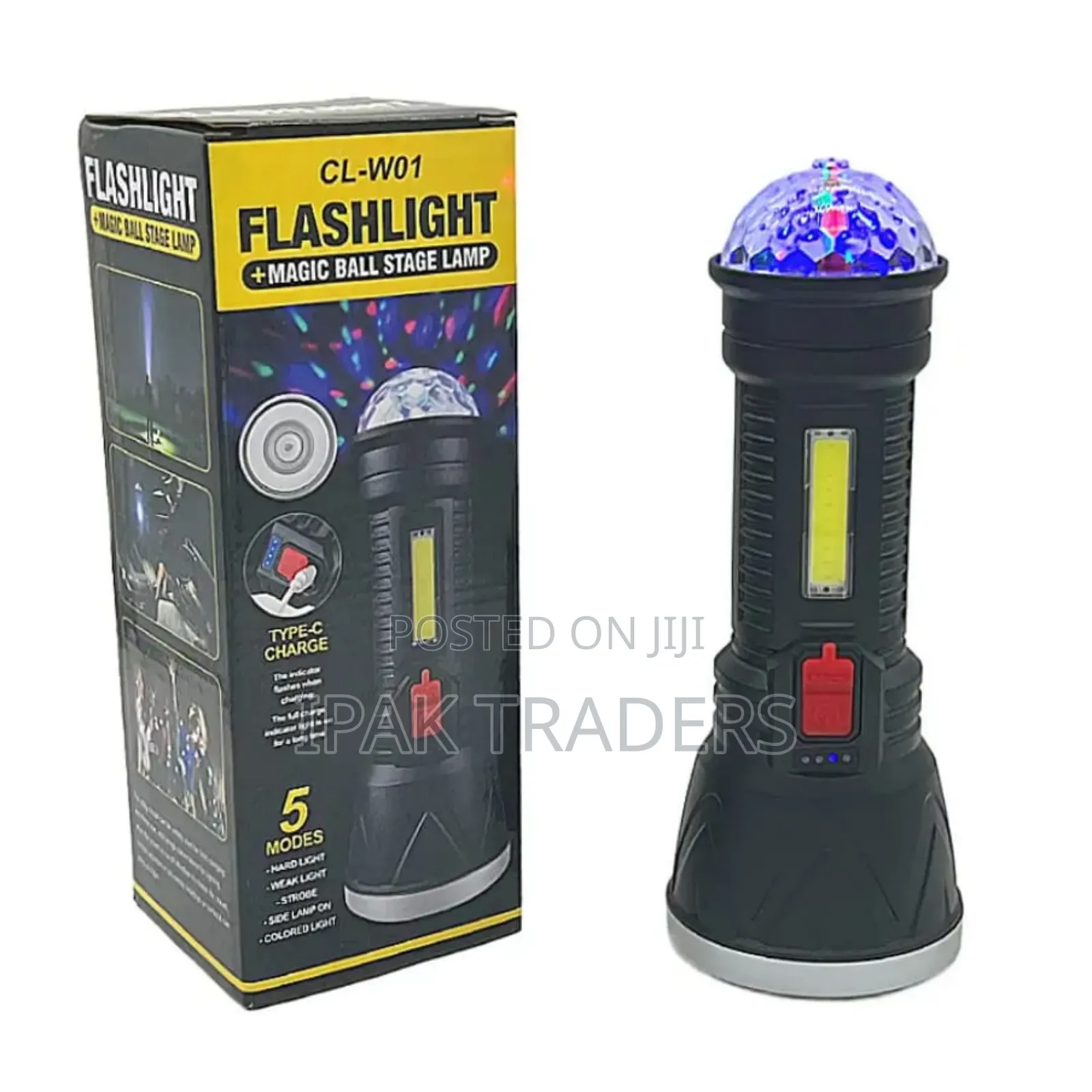 *Very Bright Flashlight Plus Magic Ball Lamp5modes Lighting