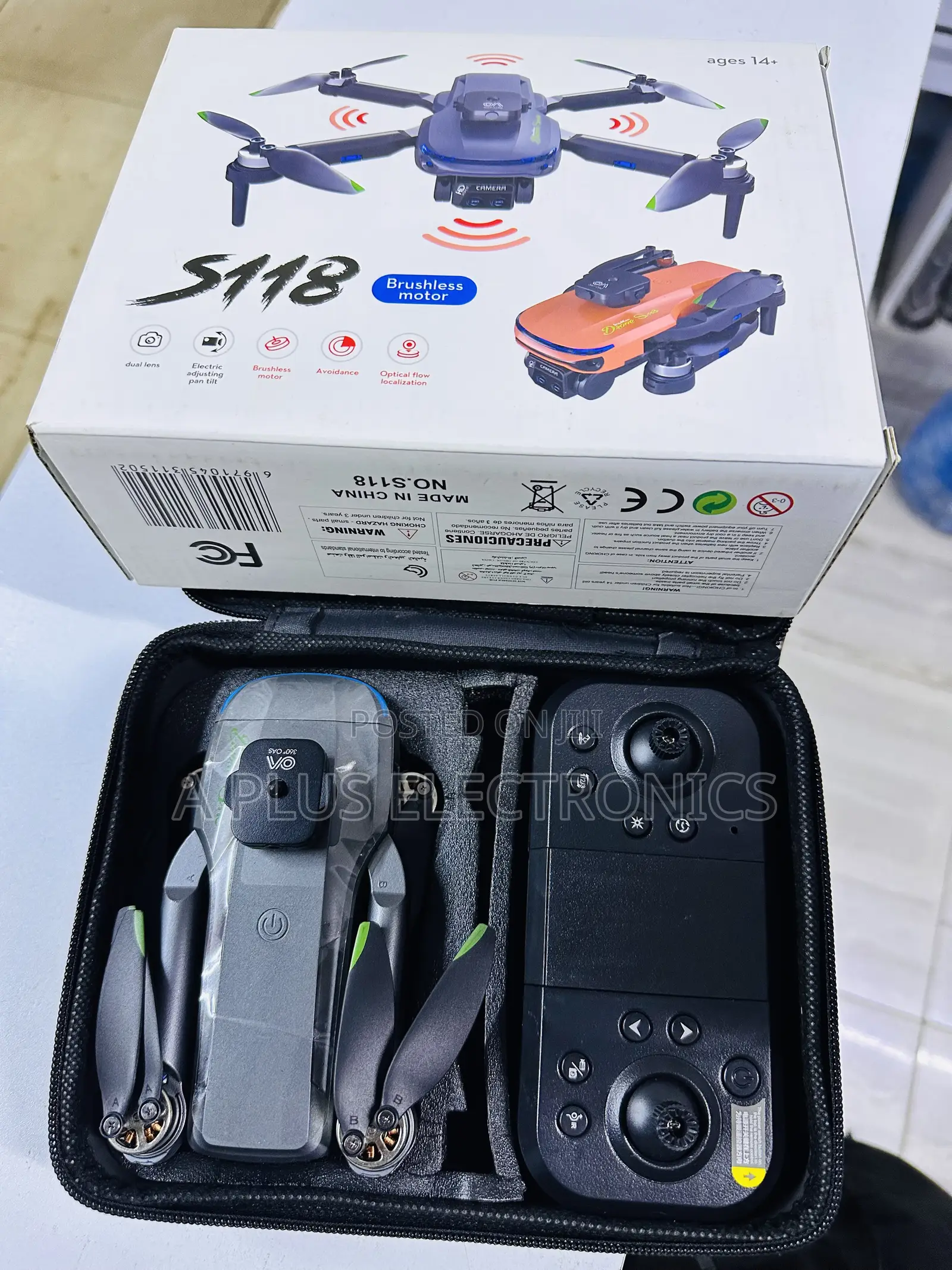 S118 Drone Smart With Dual Hd Cameras Gesture Control